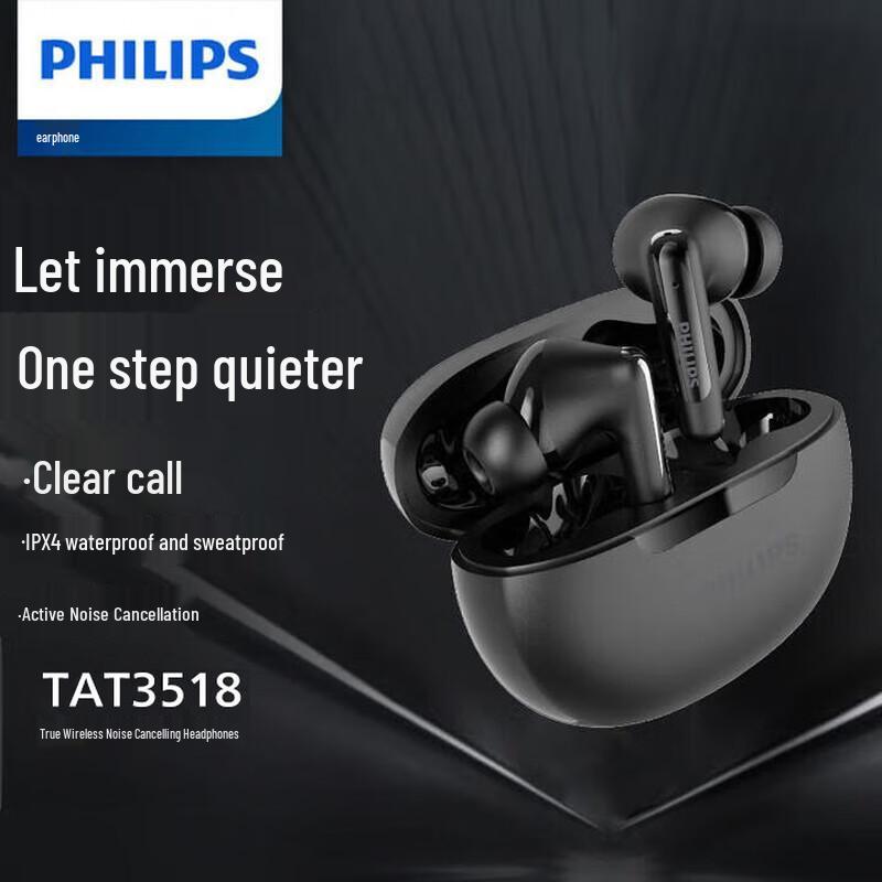 

Philips TAT3518 True Wireless Hybrid ANC Earbuds