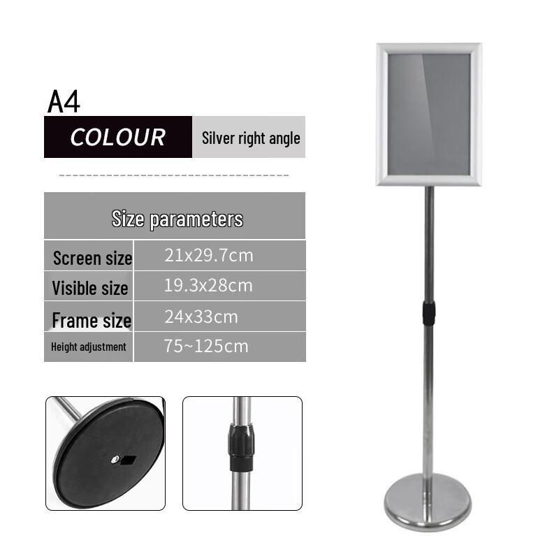 Qi Shen Yue Vertical Stainless Steel Sign Holder