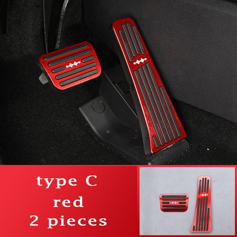 HGLRH1 Car Accelerator Brake Pedal Protection Decoration Cover Interior Styling Accessories For BYD Leopard Titanium 7 Ti7 2025 2026