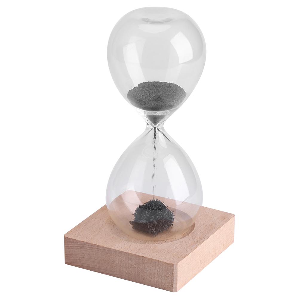 Magnetic Sand Timer Hourglass,   Glass Sand Timer with Magnetic  , Funny   Desk Decoration Display