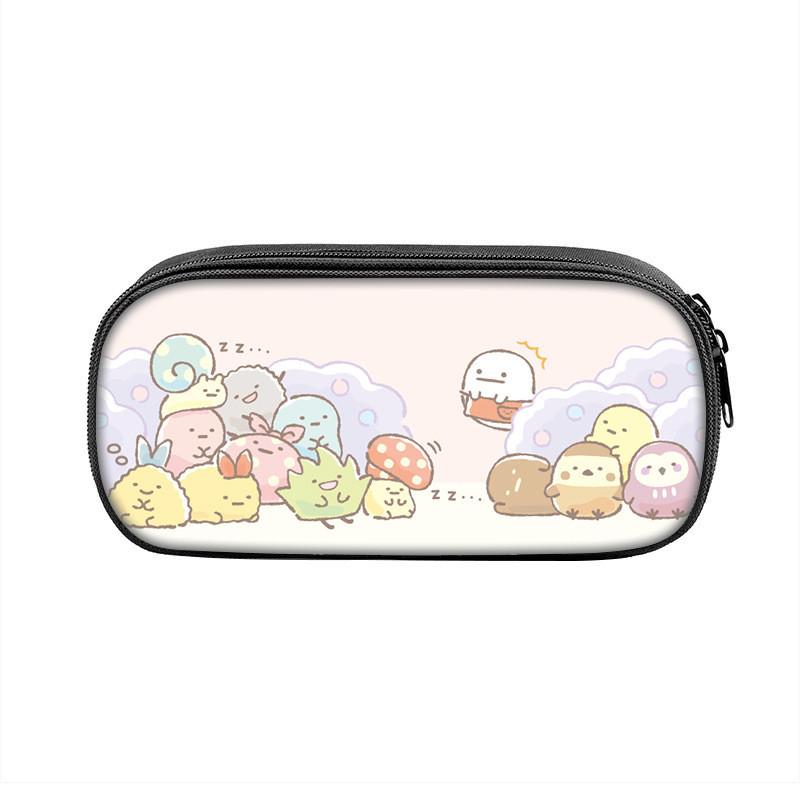 Sumikkogurashi Character Pencil Case With Large Capacity Nylon Storage Bag For Students