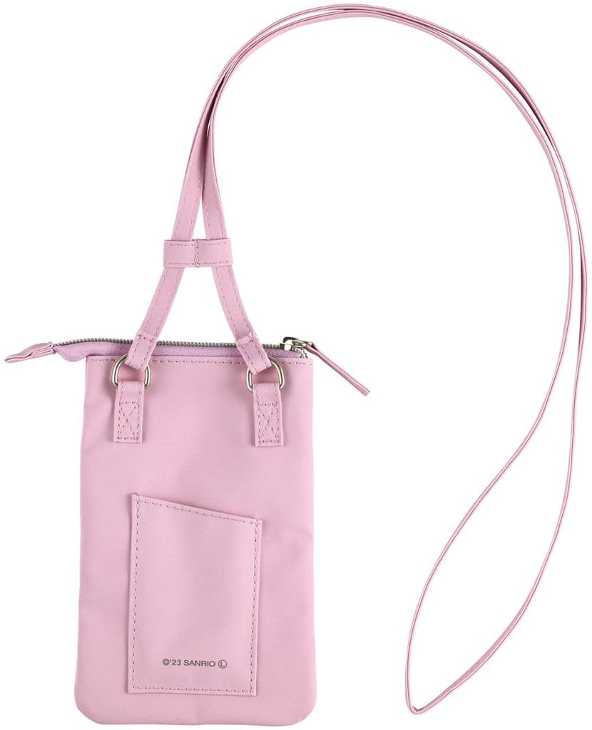 Skater Smartphone Carrying Shoulder Neck Crossbody Pouch, Case, Strap, Strap, Strap, Zippered, Kuromi, Sanrio, ZSP1-A