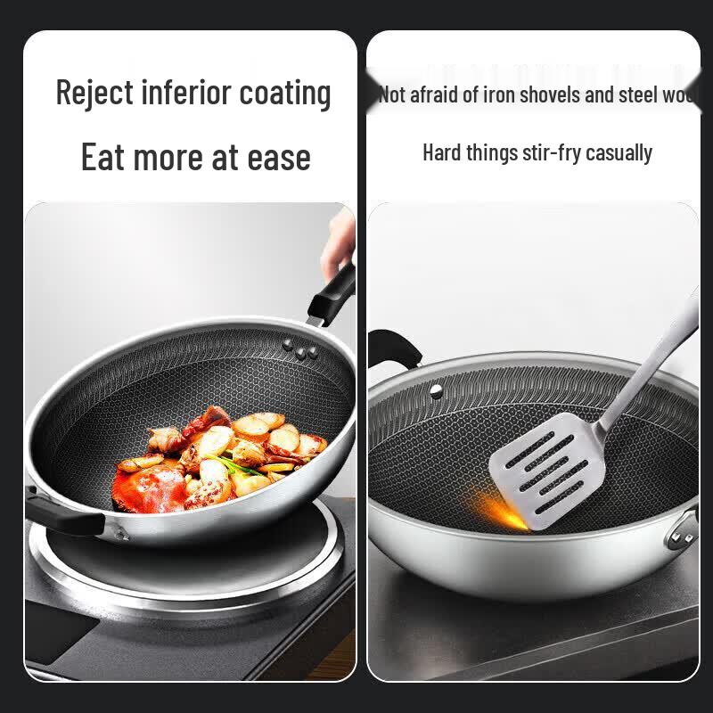 Supor 30cm 304 Stainless Steel Non-stick Wok