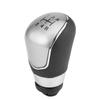 Car Gr   Knob Hd, ABS Plastic Black Silver 5 Speed   Knob for  Mk7 2008-2013
