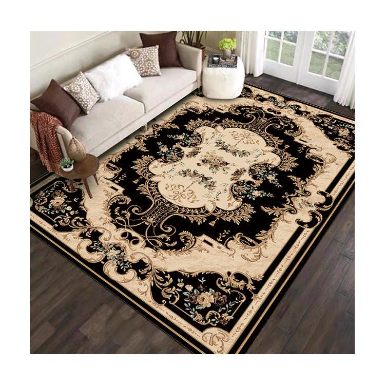 Teppich Wohnzimmer Großflächiger Teppich Schmutzabweisend und Pflegeleicht Retro Fußmatte