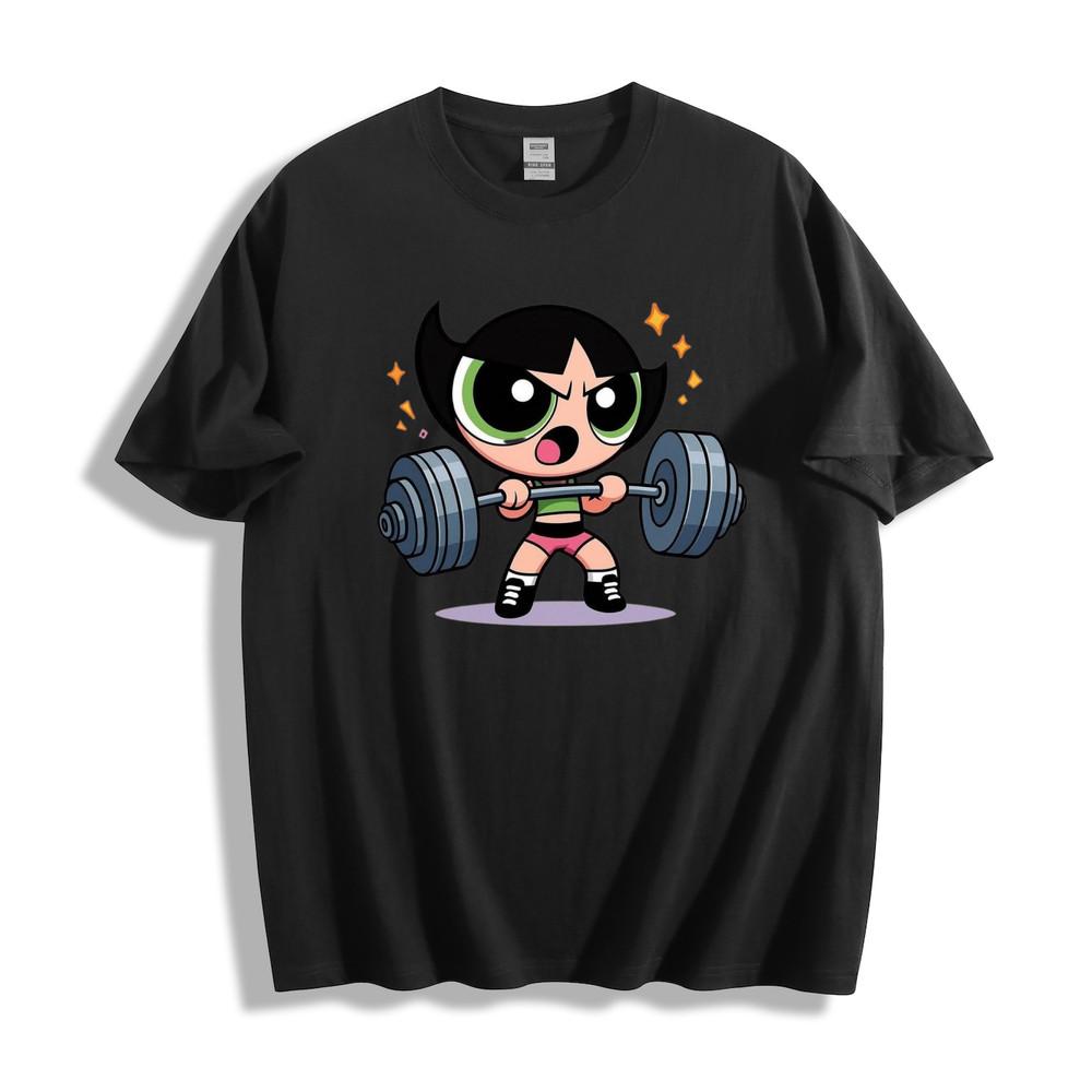 Powerpuff Girls Buttercup Weightlifting T-Shirt