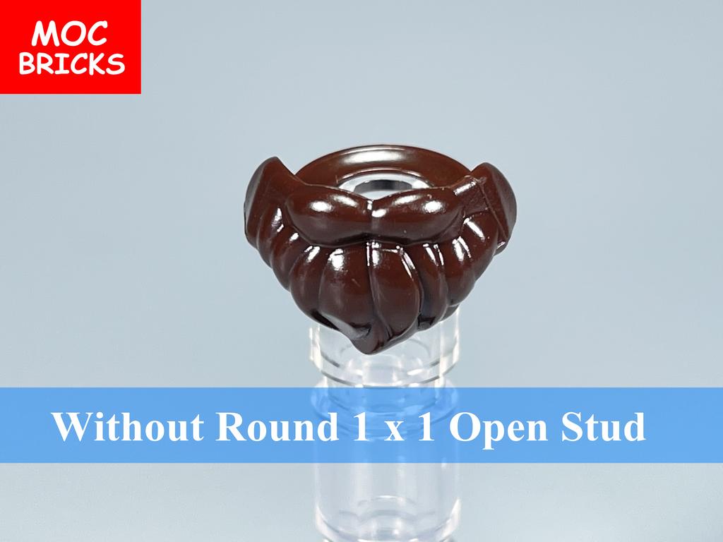 10 peças/lote MOC Tijolos Barba Longa Curta Bigode Gravata Borboleta Modelo Figura de Ação Blocos de Construção Educacionais Brinquedos para Crianças