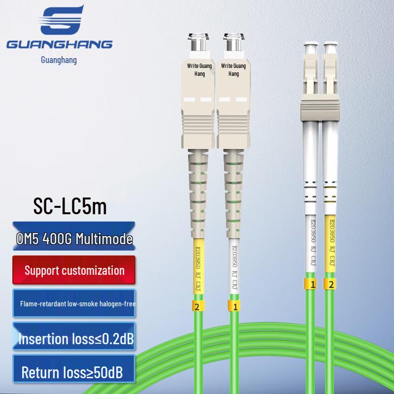 Guanghang OM5 Ten Gigabit Multimode Fiber Optic Patch Cable