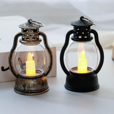Retro LED Electronic Candlestick Hanging Smokeless LED Candle Light Portable Ambient Lighting Electronic Candle Lamp