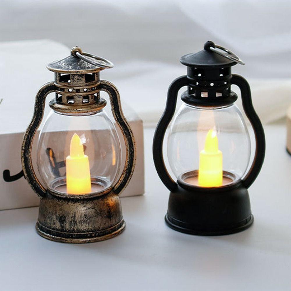 Portable LED Candle Light Retro LED Night Light Electronic Candle Lamp  For Halloween Festival Etc