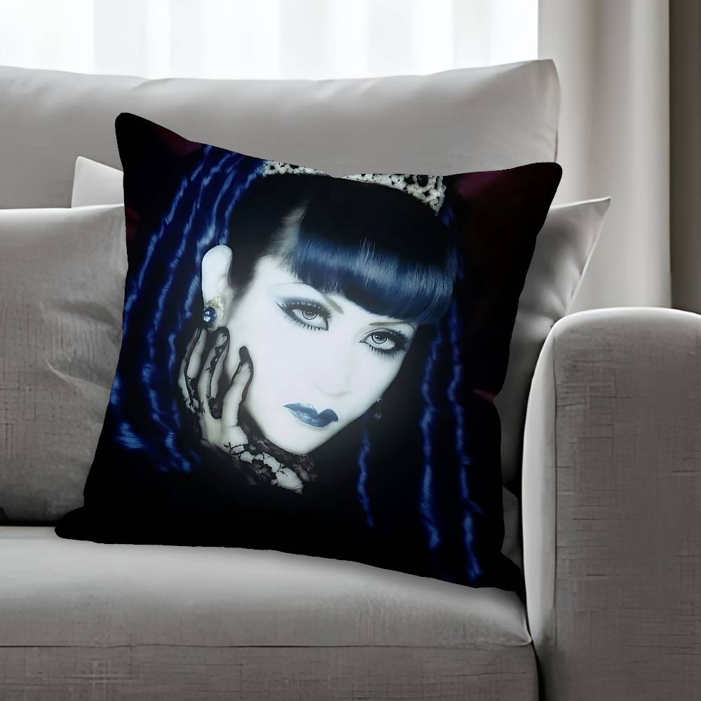 MMana MMalice Gothic Pillow Cases for Bedroom Living Room Sofa Home Decor Polyester Cushion Cover with Zipper
