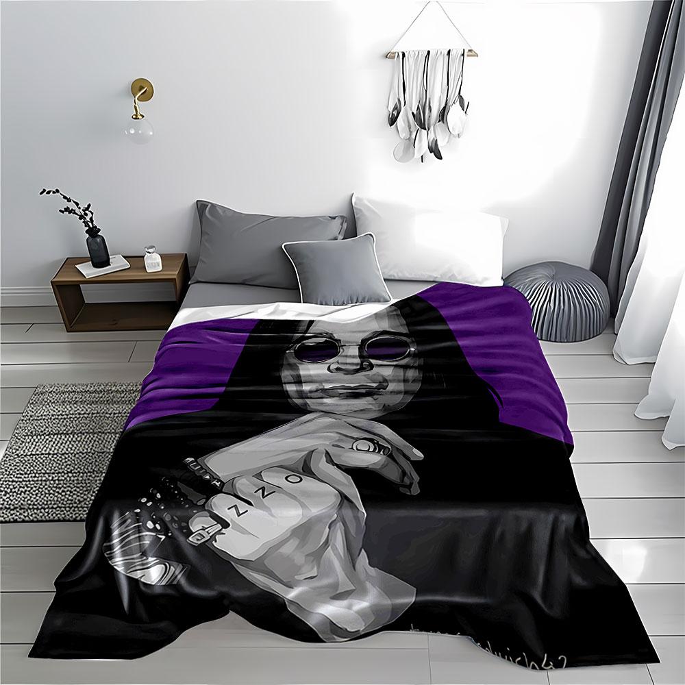 Rock Icon Illustration Blanket for All Seasons Blanket Lunch Break Throw Gift