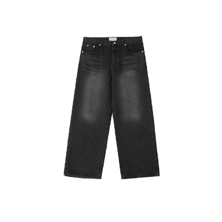 Retro Jeans Men'S Autumn New Style Explosive Street Hooligan Handsome Casual Pants For Teenagers Loose Straight Leg Wide Leg Men'S Pants