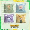 4pcs/set Adorable cartoon animals Cushions Pillowcase Polyester Cushion Cover Throw Pillow Pillowcover Home Car Sofa Decor