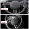 For Hyundai Sonata 11th 2024 2025 Car Steering Wheel Frame Button Panel Decoration Cover Trim Carbon Fiber Accessories Interior