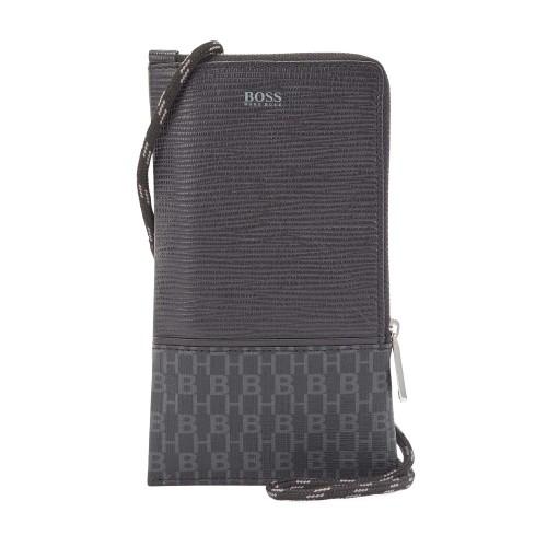 BOSS Herren Metropole Leder Handyhalter