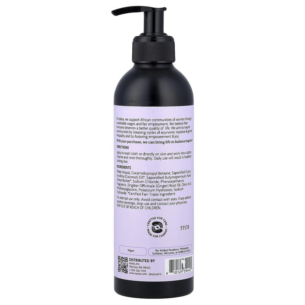 Ayeya, Moisturizing Body Wash, Lavender, 354ml (12 Fl Oz)