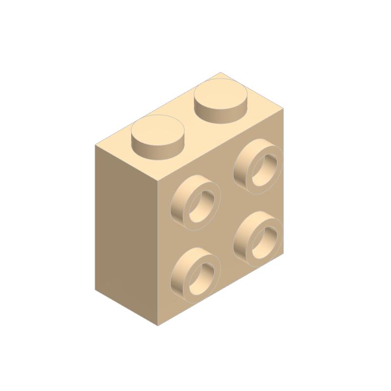 10PCS 22885 1x2x1 2/3 featuring Studs on 1 Side Block Moc Works With featuring Brick DO IT YOURSELF Children's Toy Assembly