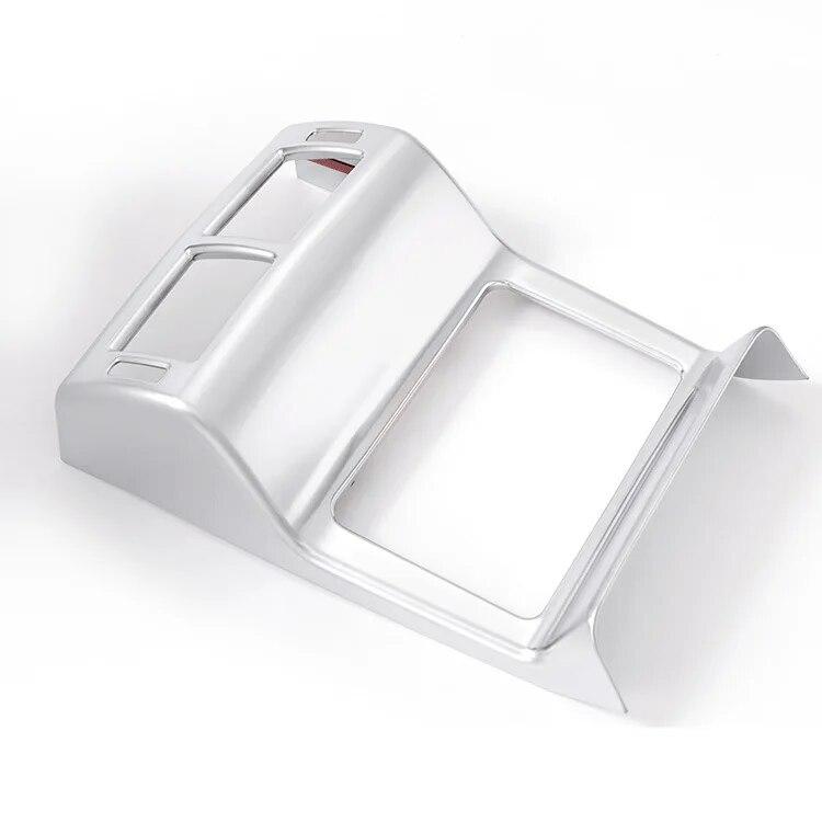 

ABS задняя часть автомобиля на выходе выхлопного воздуха с защитой от ударов, накладка, подходит для Jaguar F-pace 2016-2018, автомобильные аксессуары для интерьера серебряный