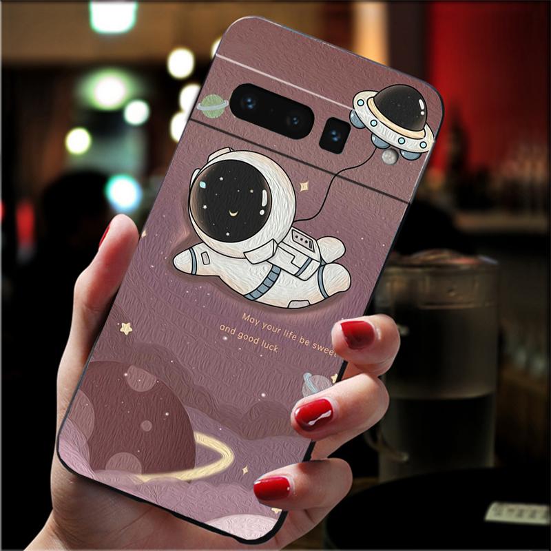 Phone Case For Google Pixel 10 9 Pro XL 9A 8 7 6 Pro Pixel 8A 7A 6A Pixel 8 7 6 5 Cute Astronaut