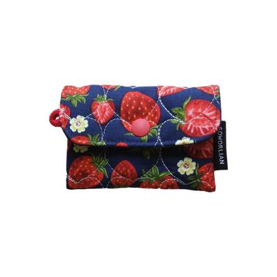 Soworlian Simple Card Wallet_Strawberry Navy