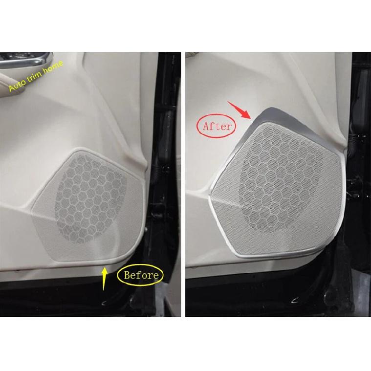 Car Inner Door Stereo Speaker Audio Sound Loudspeaker Ring Frame Cover Trim Accessories Interior For Cadillac XT4  -