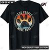 Vintage Retro Funny Sayings Dog Lover Less People More Dogs TShirt Custom Printed Graphic T Shirts Y2k Casual Shirt Camisas