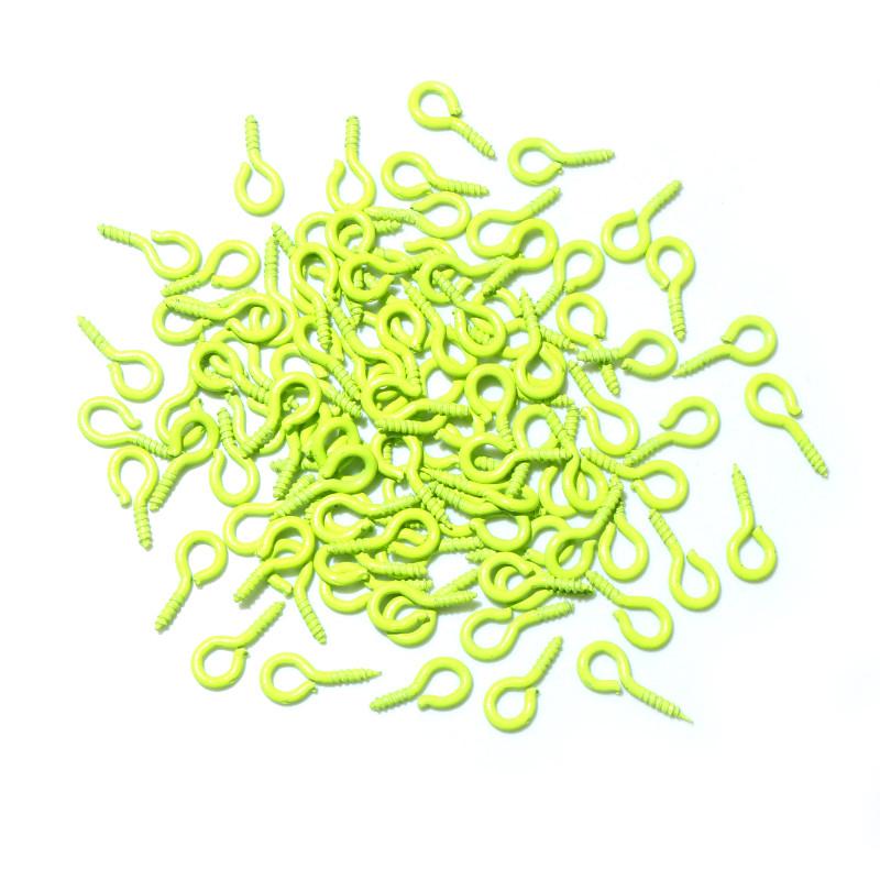 200Pcs/lot 8*4mm Colorful Small Tiny Mini Eye Pins Eyepins Hooks Eyelets Screw For DIY Jewelry Making Supplies Accessories