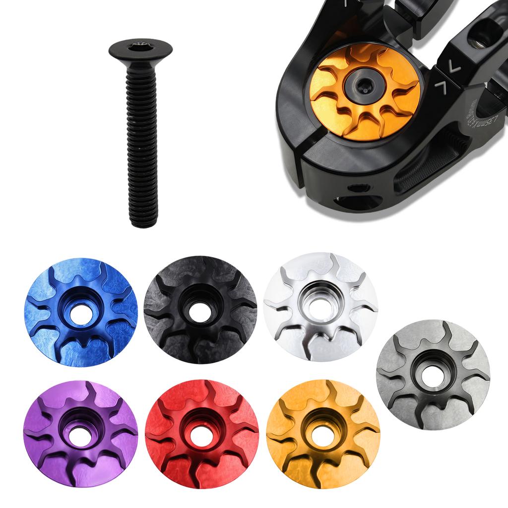 Corrosions Resistant Bicycles Stem Cover Headset Cap Dustproof Headset Cap for Professional Cyclists and Enthusiasts