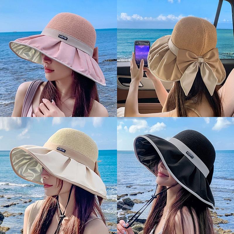 Large Brim Sun Hat for Women To Cover Face and Protect Against UV Rays In Summer Sun Riding Outdoor Sunshade Mountaineering Hat