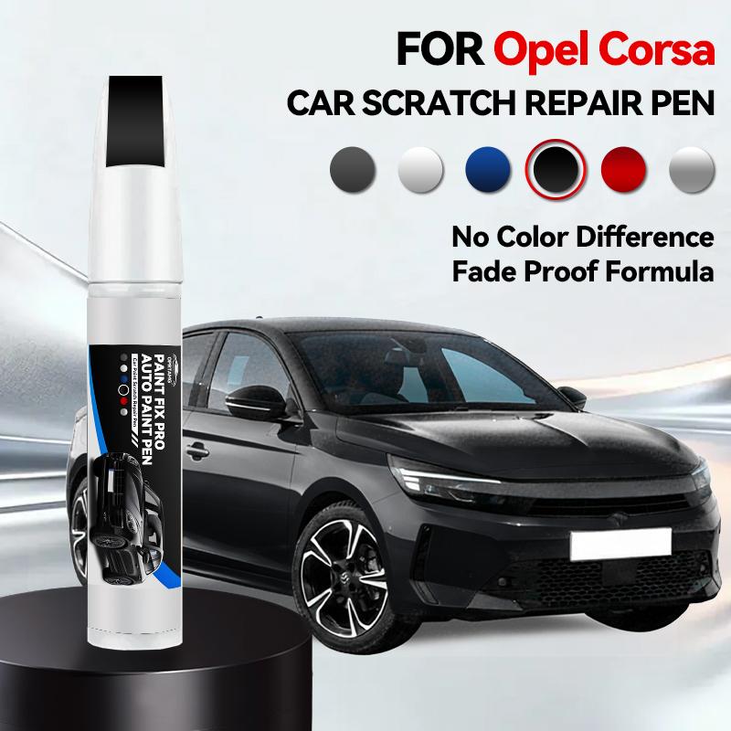 Fordons Exklusiv Användning Bilfärg Reparationspenna För 1982-2025 OPEL CORSA Lackreparationspenna för repor Tillbehör Svart Röd Vit Silver