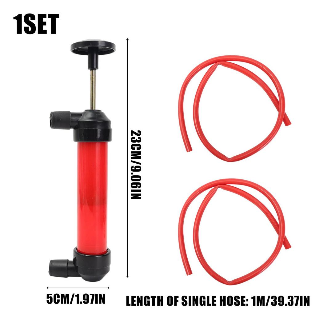 Oil Extractor Siphon Pump Liquid Transfer Hand Suction Fast Action PVC Tube Car Fuel Gas Water Aquarium Emergency Tool 200cc