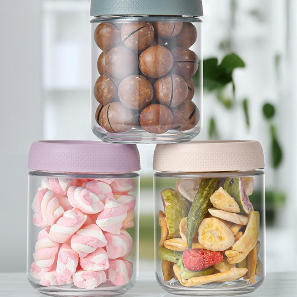 480ml 16oz Food Prep Jars with Lids Food Containers New Yogurt Bowl  for Snack Spice Sugar