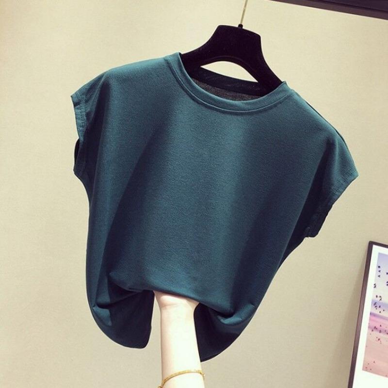 

Футболка с коротким рукавом из шелка Ice Silk, женская летняя новинка, сексуальная, свободная, с коротким рукавом, базовая рубашка Spice Girls, топ-тренд One size