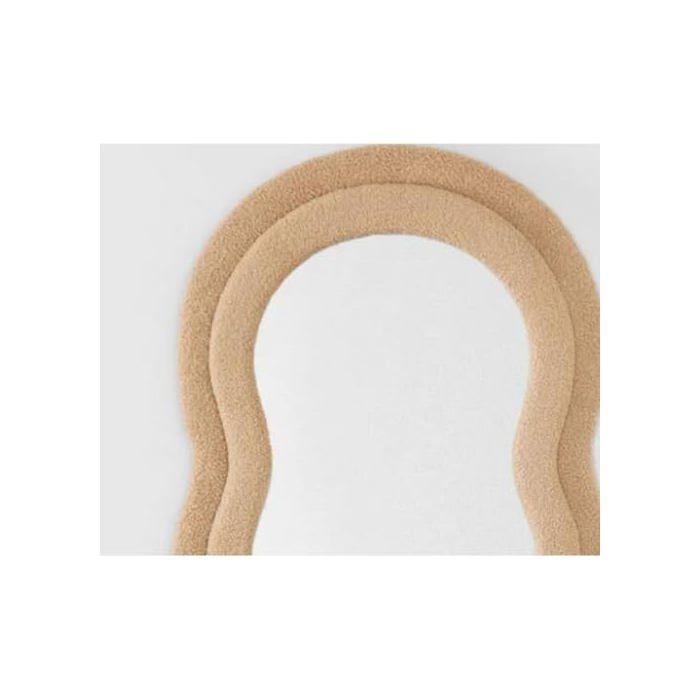 Miroir mural - Home ESPRIT - Velours marron - Scandi - 60x4x160 cm - Montage mural - Multicolore