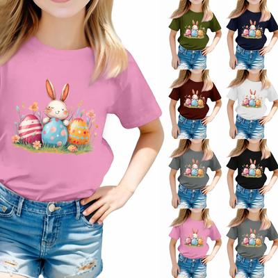 Toddler Girl Boy T-Shirts Kids Top Boys And Girls Printed Short Sleeved T-shirt