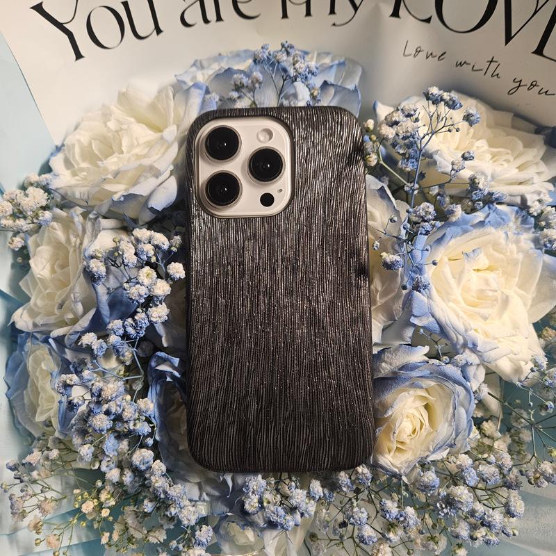 The Semi-wrapped Sandblasted Leather Texture Is Suitable for Apple 15promax Phone Cases, IPhone14/13 Simple 12 Cases