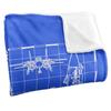 Top Gun Fighter Jet Blueprint Blanket