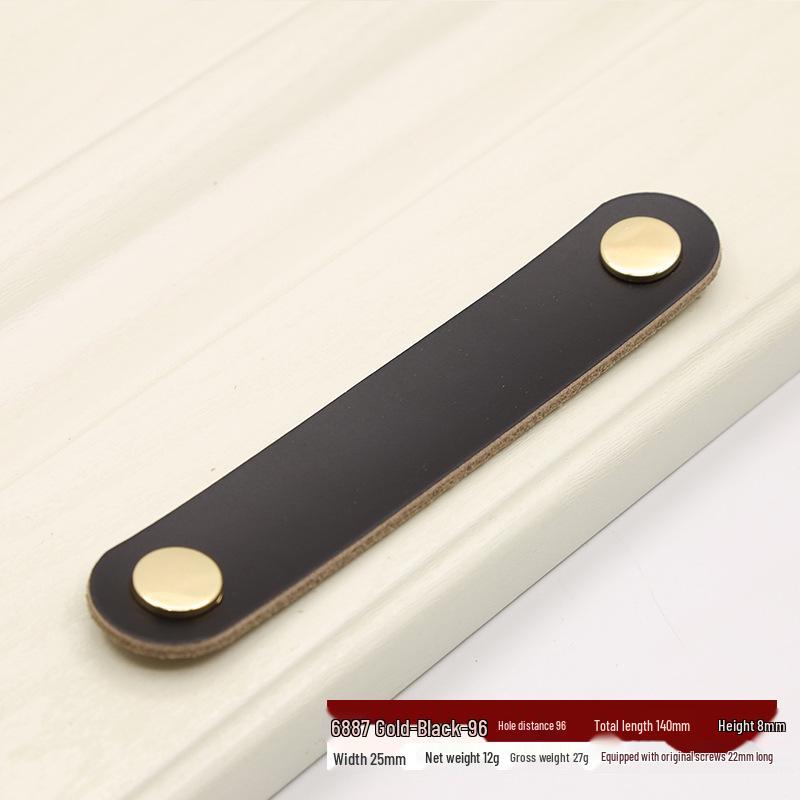 Nordischer Leder-Ziehgriff für Kleiderschrank, Schublade, Koffer oder Kiste