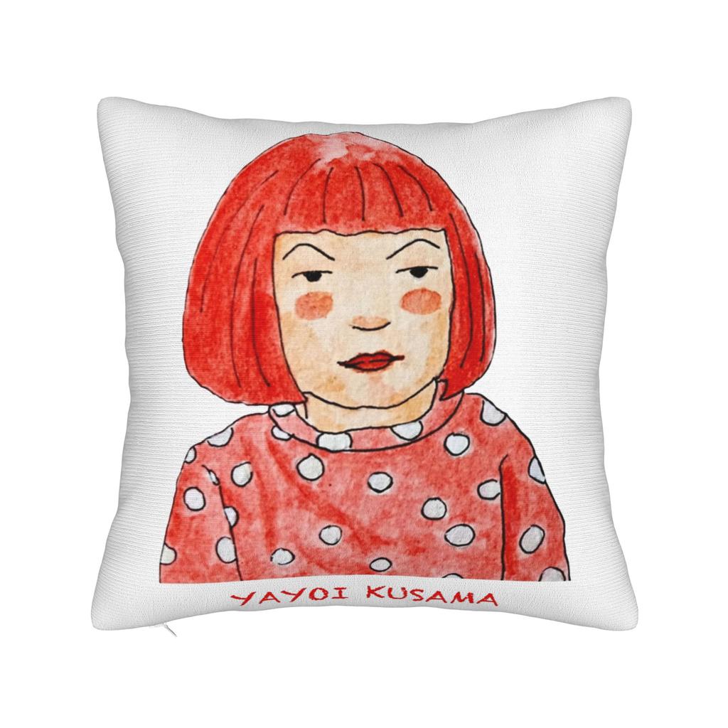 Yayoi K-Kusama Pillowcase Double-Sided Printing Polyester Cushion Cover Decor Throw Pillow Case Cover Home Square 45X45Cm