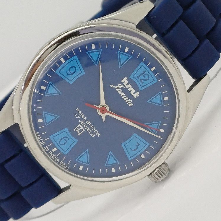 

OLD HMT JANATA WINDING INDIAN MENS MECHANICAL WATCH a411222-1 Sku001-a411222