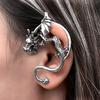 Dinosaur Oversized Punk Ear Jewelry With Oilprocessed Finish For Casual Events