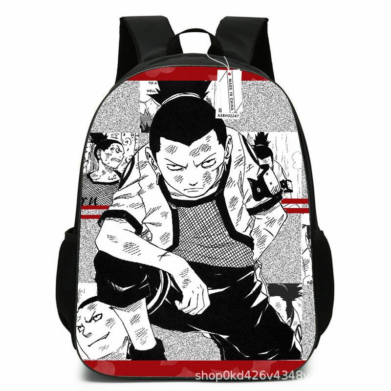 Naruto Peripheral Schoolbag Naruto Sasuke European and American Elementary and Middle School Students Backpack Cartoon Animation Computer Bag