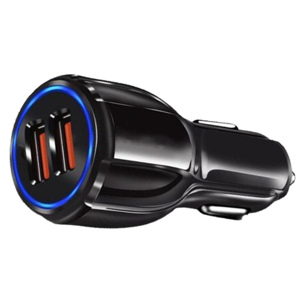 Autoladegerät Adapter Dual-USB QC3.0 Schnellladung Intelligent Universal 12V‑24V für Handy Tablet