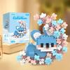 Diy Dog Cat Panda Raccoon Cute Pet Small Building Block Model Series Ornaments Children'S Toy Christmas Birthday Gifts For Kids