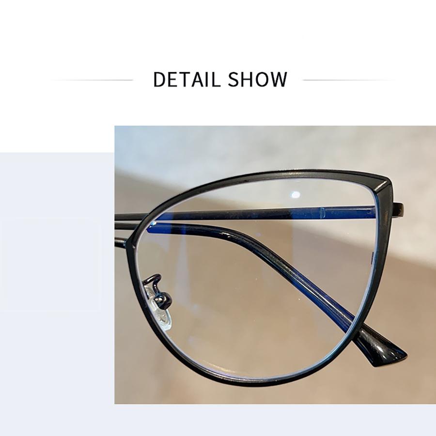 Fashion Glasses Frame Metal Anti Blue Light Glasses Non-Polarized Fashion Accessory