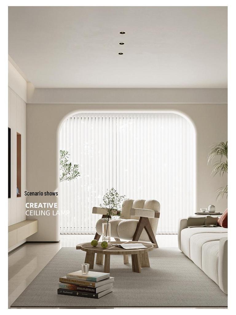 Blendfreier Einbau-Downlight mit integriertem Spot für Wohnzimmerdecke