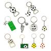 Keychain Pendant, Thickened Stainless Steel Bottle Opener Key Chain, Football Pattern Waterproof Multifunctional Key Ring Fan Gift Bar Accessory