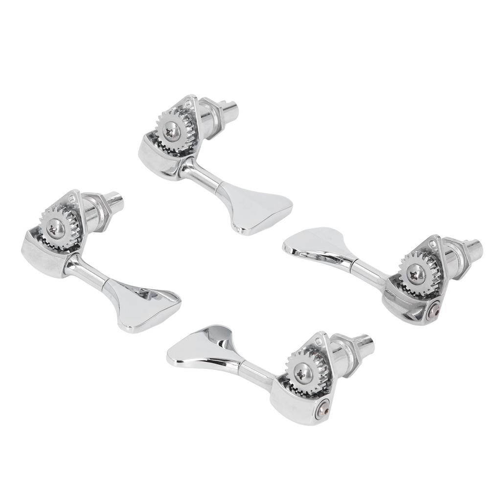 2R 2L Bass Guitar Tuning Peg Zinc Alloy 20:1 Gear Ratio Open 4 String Bass Machine Head Set