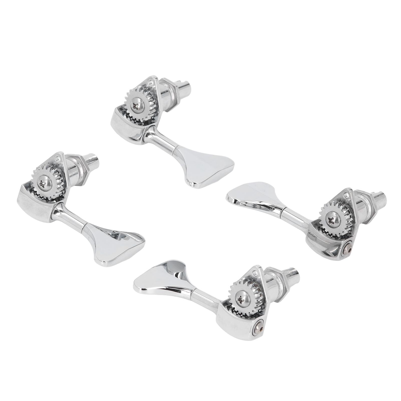 

2R 2L Колок для настройки бас-гитары цинковый сплав 20:1 Передаточное отношение Открытая 4-струнная бас-машина Набор колков